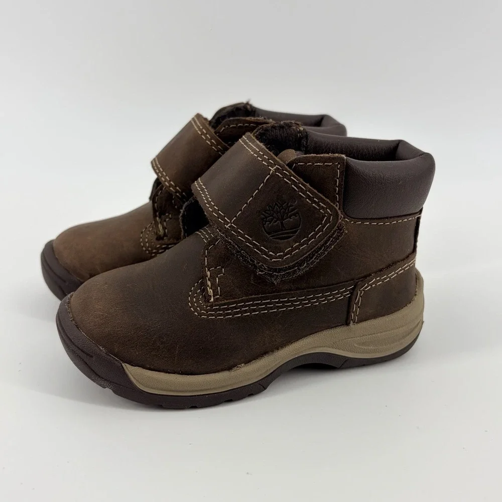 TIMBERLAND EARTHKEEPERS BOOTS HOOK‎ AND LOOP TODDLER Size 4 SHOES 2588R
